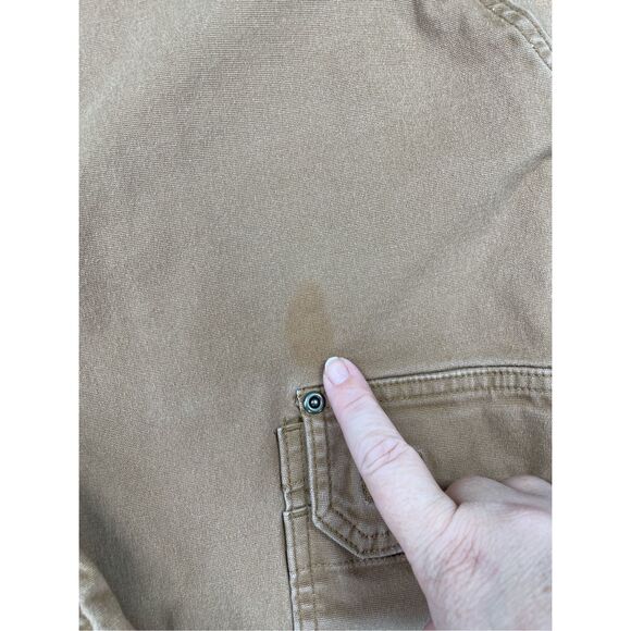 Duluth Flex Fire Hose Cargo Pants Mens 42x32 Brown Workwear Utility Pockets - Picture 6 of 11